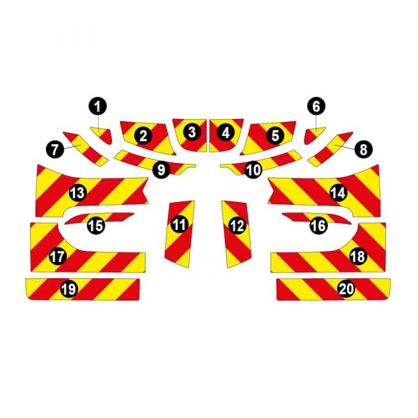 Kit Jaune-Rouge Total – RENAULT Kangoo à Hayon (2021-2024) – Image 2